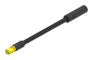 MOLEX 2300323010 Cable Assembly, MiniCirc Receptacle to MiniCirc Plug, 3 Ways, 1 m, 3.3 ft