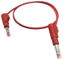 MUELLER ELECTRIC BU-2060-A-200-2 Banana Test Lead, 4mm Stackable Banana Plug, Retractable Sleeve