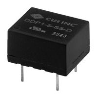 CUI DDP1-12-S3-D Isolated Through Hole DC/DC Converter, ITE & Industrial, DIP, 1 W, 1 Output, 3.3 V