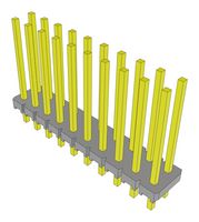 SAMTEC MTLW-110-22-G-D-472 .100" LOW PROFILE VARIABLE POST HEIGHT T
