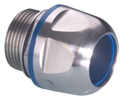PFLITSCH CP 212VA 4 HTS Cable Gland, Gentian Blue Seal Insert, M12 x 1.5, 3.5 mm, 4.5 mm, 316L Stainless Steel