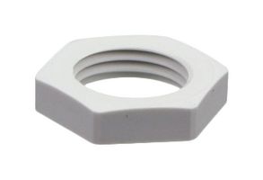 PFLITSCH 1420/220 Locknut, Light Grey, M20 x 1.5, Nylon (Polyamide), 6 mm