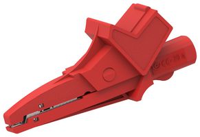 CAL TEST ELECTRONICS CT2392A-2 Alligator Clip, Insulated, 24mm Jaw Opening, Red, 20A