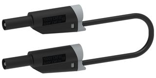 CAL TEST ELECTRONICS CT2521-200-0 Banana Test Lead, 4mm Sheathed Banana Plug, Stackable, 4mm Sheathed Banana Plug, Stackable