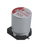 KEMET A740MN687M1ELAS014 Hybrid Aluminium Electrolytic Capacitor, 680 µF, ± 20%, 25 V, Radial Can - SMD, 0.014 ohm