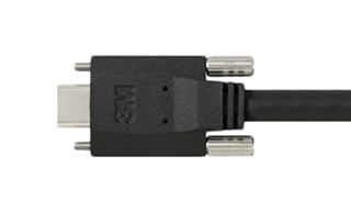 3M 1U30P-TC2-SA1-600 Computer Cable, USB Type C Plug, USB Type A Plug, 19.7 ft, 6 m, Black, 1U30P-TC Series