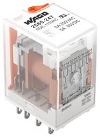 WAGO 2585-247 Power Relay, 4PDT, 115 V, 5 A, WAGO - 2585 Series, Quick Connect, Non Latching