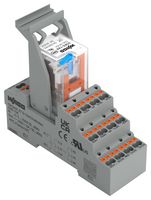 WAGO 2585-344 Power Relay, 4PDT, 24 V, 5 A, WAGO - 2585 Series, DIN Rail, Non Latching