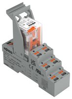 WAGO 2585-524 Power Relay, DPDT, 24 V, 6 A, WAGO - 2585 Series, DIN Rail, Non Latching