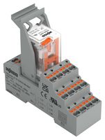 WAGO 2585-547 Power Relay, 4PDT, 115 V, 5 A, WAGO - 2585 Series, DIN Rail, Non Latching