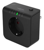 ANSMANN 1260-0015 Mains Adapter, 3.68kW, Schuko Socket, Schuko Plug, 16 A, Black, PC (Polycarbonate) Body, 230 V