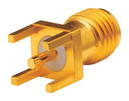 AMPHENOL RF 901-144 RF / Coaxial Connector, SMA Coaxial, Straight Jack, Through Hole Vertical, 50 ohm