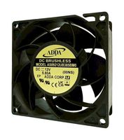 ADDA AS09224HB385BM0(00NS821) DC Axial Fan, 24 V, Square, 92 mm, 38 mm, Ball Bearing, 151.48 CFM