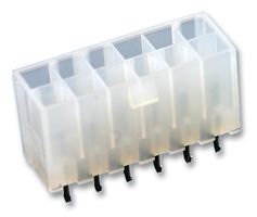 TE CONNECTIVITY - AMP 1586037-6 Pin Header, Wire-to-Board, 4.2 mm, 2 Rows, 6 Contacts, Through Hole Straight, VAL-U-LOK