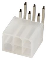 TE CONNECTIVITY - AMP 1586041-6 Pin Header, Right Angle, Wire-to-Board, 4.2 mm, 2 Rows, 6 Contacts, Through Hole Right Angle