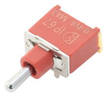 MULTICOMP PRO 1AS3T2B4M6RE Toggle Switch, On-Off-On, SPDT, Non Illuminated, 1AS, Through Hole, 100 mA