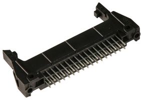 3M N3431-6302RB Pin Header, Long Latch, Wire-to-Board, 2.54 mm, 2 Rows, 34 Contacts, Through Hole Straight, 3000