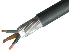 PRO ELEC PELB1039 Multicore Cable, Unscreened, 3Core, 4.00mm², 50m/164.04ft