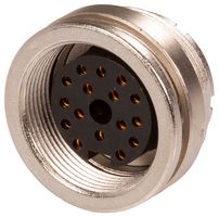 BINDER 09 0340 00 16 Circular Connector, Miniature Circular Connector, 680 Series, Panel Mount Receptacle, 16 Contacts