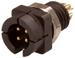 BINDER 09 9765 30 04 Circular Connector, Subminiature Circular Connector, 709 Series, Panel Mount Plug, 4 Contacts