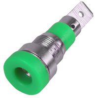 MULTICOMP 24.241.4 Banana Test Connector, Socket, 4mm, Receptacle, Panel Mount, 25 A, 30 VAC, Nickel Plated Contacts