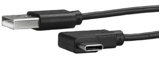 STARTECH USB2AC1MR USB Cable, 1m 3ft USB to USB C Cable, Right-Angle, USB 2.0, USB-A to USB-C