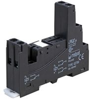 RELPOL GZT80-BLACK Relay Socket, DIN Rail, Plug, 8 Pins, 12 A, 230 V