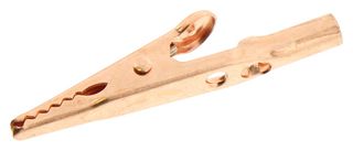 CAL TEST ELECTRONICS CTM-60C. ALLIGATOR CLIP WITH 4MM BARREL, COPPER,