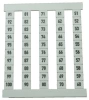 WEIDMULLER 0473560051 TERMINAL BLOCK MARKER, 51-100 5MM CARD50