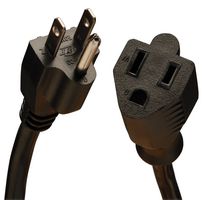 EATON TRIPP LITE P024-001-13A POWER CORD, NEMA 5-15P/5-15R, 1FT, 13A