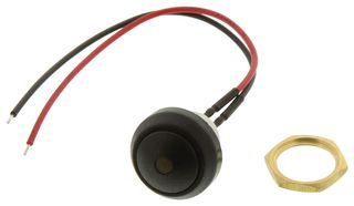 ITW SWITCHES 48-1-RB-R-BK-B SWITCH, PUSHBUTTON, SPST-NO-DB, 250mA