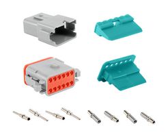 AMPHENOL SINE/TUCHEL AT12PS-CKIT AUTOMOTIVE CONNECTOR KIT, 12P, 20-16AWG