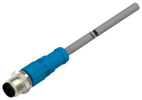 TE CONNECTIVITY T4151120003-003 SENSOR CORD, 3P, M12 PLUG-FREE END, 1.5M