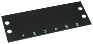 CINCH CONNECTIVITY SOLUTIONS MS-6-141 TERMINAL BLOCK MARKER, 1 TO 6, 11.13MM