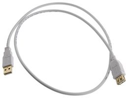 EATON TRIPP LITE U024AB-003-WH USB CABLE, 2.0 TYPE A PLUG-A RCPT, 3FT