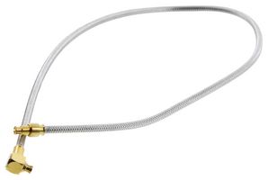 AMPHENOL RF 095-725-114-100 RF CABLE, SMPM PLUG-R/A PLUG, 10"
