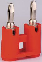 JOHNSON - CINCH CONNECTIVITY - 108-0252-001 - DOUBLE BANANA PLUG, 15A, SCREW, RED