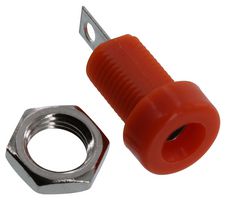 JOHNSON - CINCH CONNECTIVITY 108-0906-001. BANANA JACK, 15A, SOLDER, ORANGE