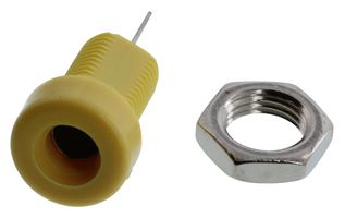 JOHNSON - CINCH CONNECTIVITY 108-0907-001. BANANA JACK, 15A, SOLDER, YELLOW