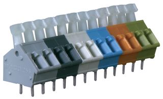 WAGO 256-405. TERMINAL BLOCK, PCB, 5 POSITION, 28-12AW