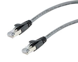 L-COM TRD626ASP-GRY-5F ENET CABLE, CAT6A, RJ45 PLUG-PLUG, 5FT
