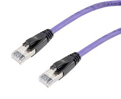 L-COM TRD626ASR-VLT-2F ENET CABLE, CAT6A, RJ45 PLUG-PLUG, 24"