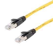 L-COM TRD626ASR-YLW-5F ENET CABLE, CAT6A, RJ45 PLUG-PLUG, 5FT