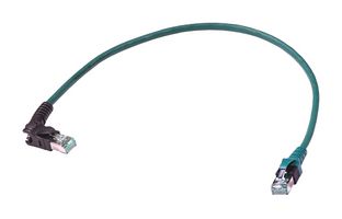 HARTING 09488587588005 PATCH CORD, RJ45 PLUG-PLUG, 19.7", GRN