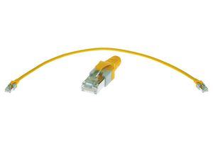HARTING - 09474747001 - PATCH CORD, RJ45 PLUG, CAT5E, 200MM, YEL