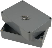 BUD INDUSTRIES - PN-1327-DG - ENCLOSURE, JUNCTION BOX, PLASTIC, GRAY