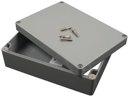 BUD INDUSTRIES - PN-1324-DG. - ENCLOSURE, JUNCTION BOX, PLASTIC, GRAY