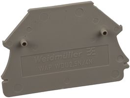 WEIDMULLER - 1060000000.. - END PLATE, WDU2.5N SERIES TERMINAL