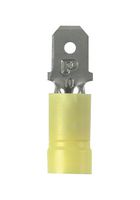 PANDUIT DV10-250M-L MALE DISCONNECT, 6.35MM, 12-10AWG, YEL