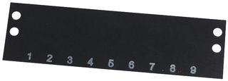 CINCH CONNECTIVITY SOLUTIONS - MS-9-140 - TERMINAL BLOCK MARKER, 1 TO 9, 9.53MM